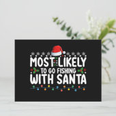 サンタと釣りに行く可能性が最も高い面白い 招待状 (スタンド正面)