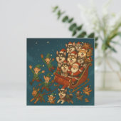 サンタと陽気な子犬とエルフ 招待状 (スタンド正面)