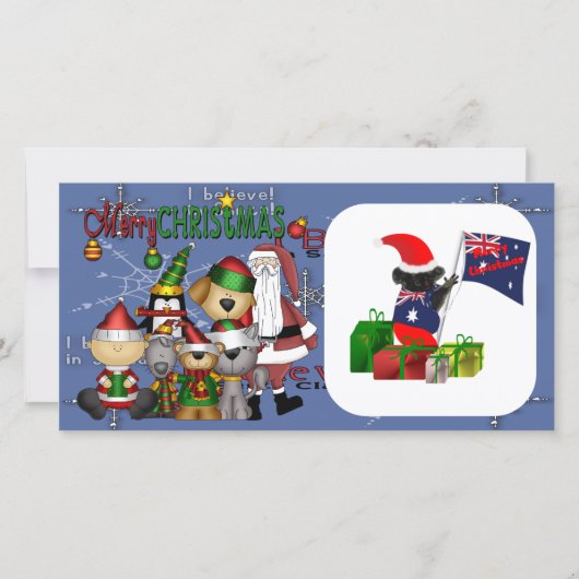 サンタと集団 シーズンカード (正面)