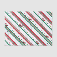 サンタと雪だるまのクリスマスストライプ