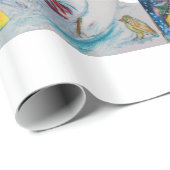 サンタと雪だるまクリスマスパーティー ラッピングペーパー (ロールコーナー)