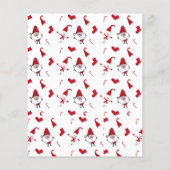 サンタと雪だるま、季節広告求人 チラシ (裏面)