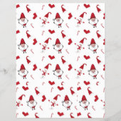 サンタと雪だるま、季節広告求人 チラシ (裏面)