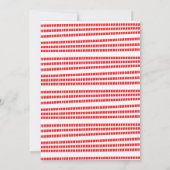 サンタと雪の中でクリスマス・クッキーパーティー 招待状 (裏面)