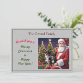 サンタと2匹のチワワ シーズンカード (スタンド正面)