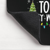 サンタとSyする可能性が最も高い楽しい家族のクリスマス マウスパッド (コーナー)