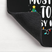 サンタとSyする可能性が最も高い楽しい家族のクリスマス マウスパッド (コーナー)