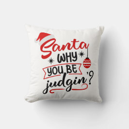 サンタなぜクリスマスのユーモアをおもしろい選ぶのか クッション