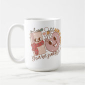 サンタなぜコーヒーマグを批判する コーヒーマグカップ (左)