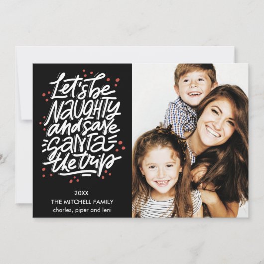 サンタにいけな行救こおもしろいう カード (正面)