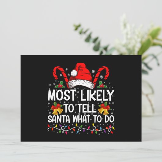 サンタにやるべきことを教える可能性が最も高い クリスマス マッチング 招待状 (スタンド正面)
