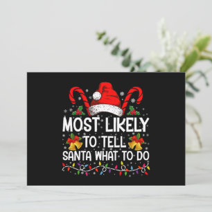 サンタにやるべきことを教える可能性が最も高い クリスマス マッチング 招待状