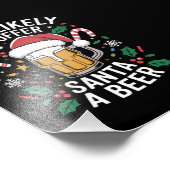 サンタにビールのファミリーマッチングを提供する可能性が最も高い フォトプリント            (角)