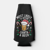 サンタにビールのファミリーマッチングを提供する可能性が最も高い ボトルクーラー (正面)