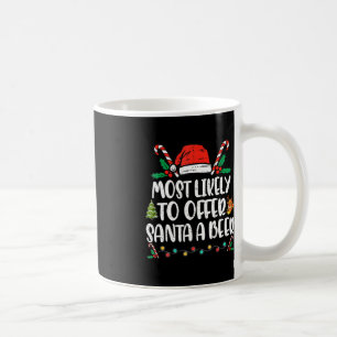 サンタにビール家族のクリスマスを提供する可能性が最も高い コーヒーマグカップ