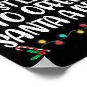 サンタにビール家族のクリスマスを提供する可能性が最も高い ポスター (角)