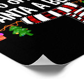 サンタにビール家族のクリスマスを提供する可能性が高い ポスター (角)