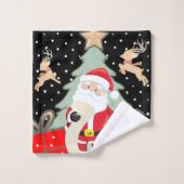 サンタにリストがあります バスタオルセット (ウォッシュタオル)