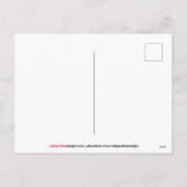 サンタに乗るユニコーン シーズンポストカード (裏面)