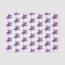 サンタに乗るユニコーン