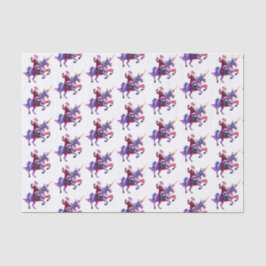 サンタに乗るユニコーン 薄葉紙