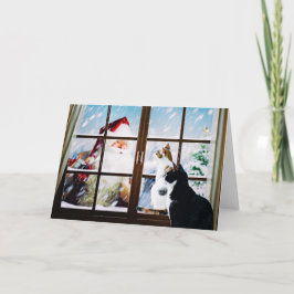 サンタに会う カード