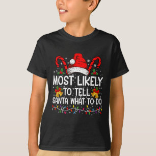 サンタに注文するタイプの家族おそろいクリスマス Tシャツ