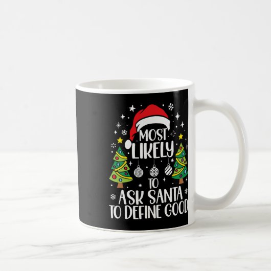 サンタに良い家族を定義してもらう可能性が最も高いクリスマス コーヒーマグカップ (右)