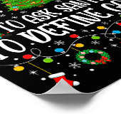 サンタに良い家族を定義するよう頼みがちな人 クリスマス ポスター (角)