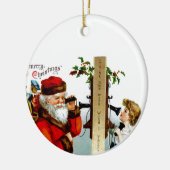 サンタに電話 セラミックオーナメント (左)