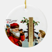 サンタに電話 セラミックオーナメント (裏面)