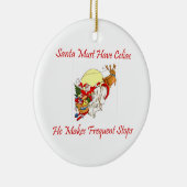 サンタにCeliacなければなりません-彼は頻繁な停止をします セラミックオーナメント (右)