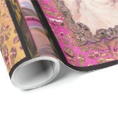 サンタのあごひげのクリスマスを引っ張ビクトリアンる ラッピングペーパー (ロールコーナー)