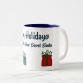 サンタのあなたの秘密のパッケージからのHH -休日のマグ ツートーンマグカップ (正面右)