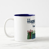 サンタのあなたの秘密のパッケージからのHH -休日のマグ ツートーンマグカップ (左)