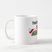 サンタのいけないリストのおもしろいなクリスマスのマグ コーヒーマグカップ (左)