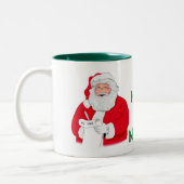 サンタのいけないリストのマグ ツートーンマグカップ (左)