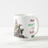 サンタのいたずら屋マグ コーヒーマグカップ (正面右)