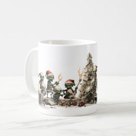 サンタのいたずら屋マグ コーヒーマグカップ
