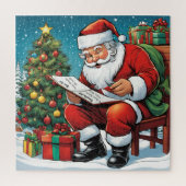 サンタのいたずら・いい子リスト クリスマスの名前追加 ジグソーパズル (縦)