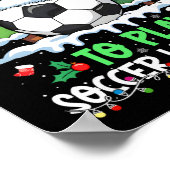 サンタのいるサッカー家族 クリスマス ポスター (角)