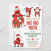 サンタのおかしい友達クリスマスパーティ 招待状 (正面)