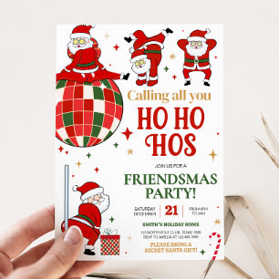 サンタのおかしい友達クリスマスパーティ 招待状
