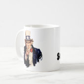 サンタのおじさんは勧誘お断り コーヒーマグカップ (正面左)