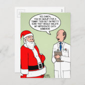 サンタのおなかのタック シーズンポストカード (正面/裏面)