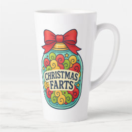 サンタのおなら瓶 楽しいクリスマスのおならジョーク カフェラテマグ