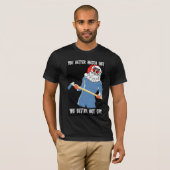 サンタのおもしろいで悪いTシャツ Tシャツ (正面フル)