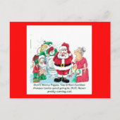 サンタのおもしろいな写真 シーズンポストカード (正面)