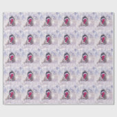 サンタのおもしろいな帽子 ラッピングペーパー (フラット)