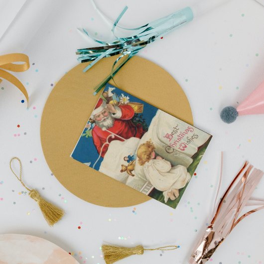 サンタのおもちゃ少年クリスマスシーズン シーズンカード